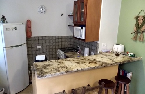 Praia Grande Ski Chalet | economical option with air conditioning 30 meters from Julião Beach.