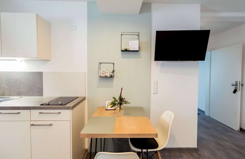 Oetisheim Apartment | Einzimmer Maisonette Wohnung Kräuterglück mit 30qm, Schlafbereich auf Oberer Etage, Max. 2 Personen