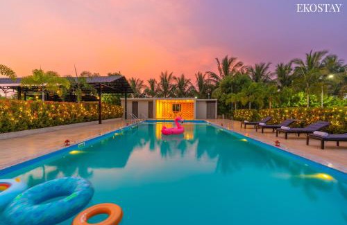 Karjat Villa | EKOSTAY Luxe - Woodstock Villa I 2 Acre Property I Cricket Turf I Party Friendly