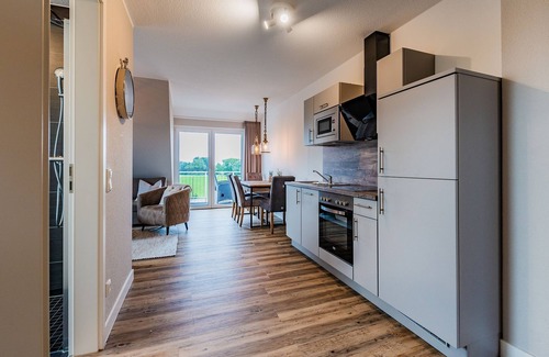 Krautsand Apartment | Elbe view apartment D4 R2 - Balcony with Elbe view - Ferien auf Krautsand GmbH