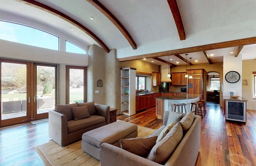 Kenwood House | Elegant five-acre estate with mountain view, W/D, & pond - close to wineries