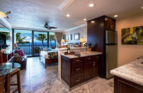Historic Lahaina Front Street Condo | Elegant Lahaina Shores Oceanfront Studio!