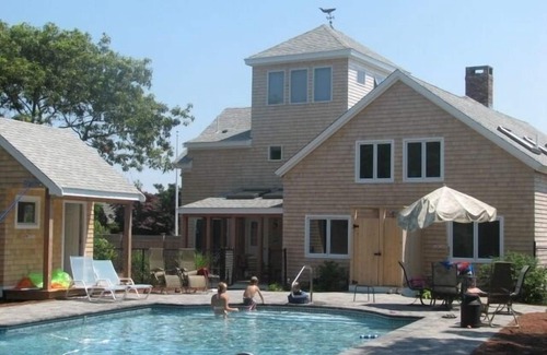 Mashpee House | Elegant Oceanview Home On Triton Way in New Seabury With Heated Pool & beach