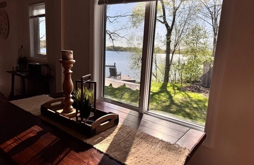 Elk River House | Enjoy beautiful sunsets year round from this spacious 3 BR home on Lake Orono.