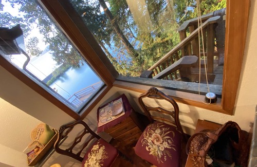 Harbour Pointe House | Enjoy big Salish Sea views in a hand hewn tree-like home on Picnic Point Lake