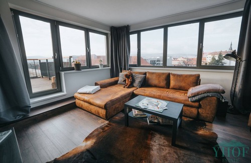 Pezinok Apartment | Enjoy panoramic view of The Little Carpathian