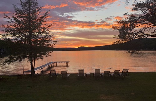 Caroga Lake House | Enjoy Stunning Adirondack Sunsets From Our Large Lakefront House