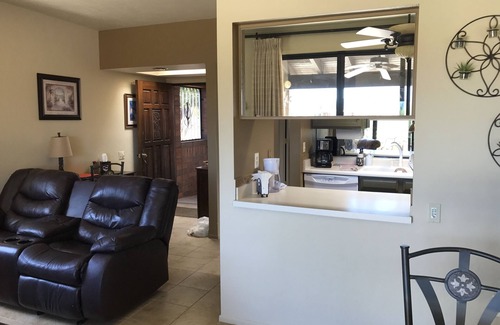 Desert Casitas Condo | Enjoy the Moon Rising over the Santa Rita Mountains. Property in Desert Casitas.