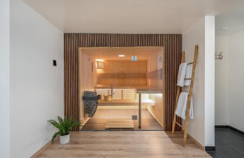 Schwerte Apartment | Entspannung im Boho-Flair: Sauna & Whirlpool