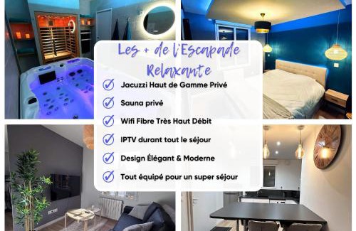 L'Isle-Adam Apartment | Escapade Relaxante - Spa - Jacuzzi - Sauna - Privés