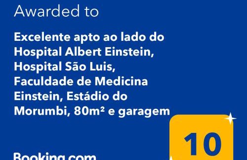 Morumbi Apartment | Excelente apto ao lado do Hospital Albert Einstein, Hospital São Luis, Faculdade de Medicina Einstein, Estádio do Morumbi, 80m² e garagem
