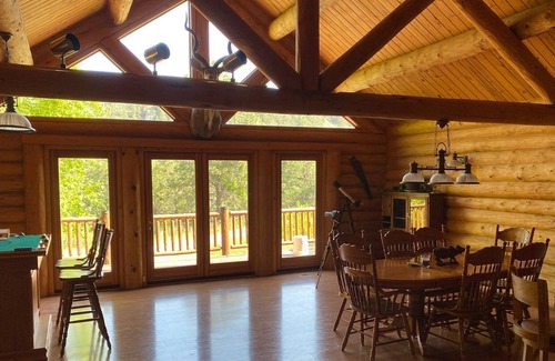 Cherry County House | Executive Luxury Log Home with Guest Cabin