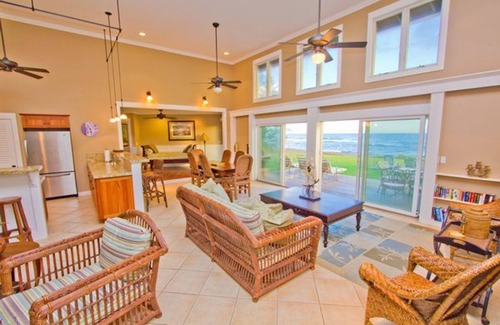 Kekaha House | Fabulous 5 br for 15 private beachfront Estate!