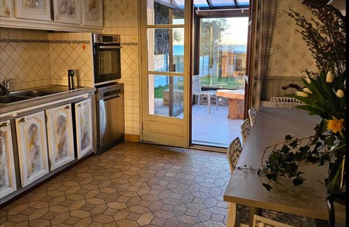 Vauville House | Facing Vauville sandy beach and sunset, your family garden retreat. Pet friendly