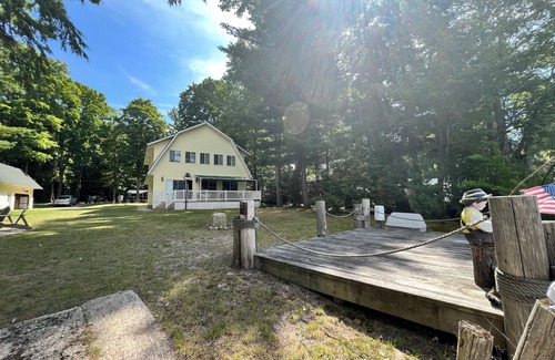 Kalkaska House | Fall colors at the Barnhouse! - 6BR Lakefront!nSunsets, Golfing and Fishing.