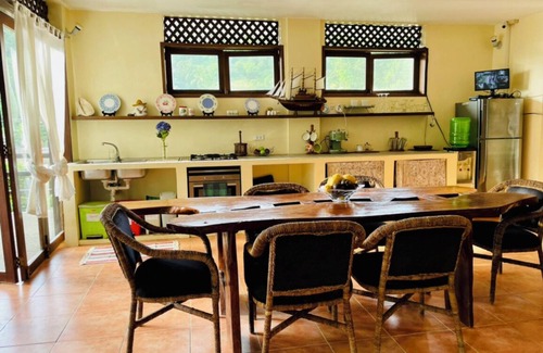 Balabag Apartment | Family Studio with panoramic windows to tropical greenery. 3 min to the beach
