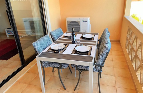 Luz Apartment | Fantastic 1 bed Apt with heated pool/sauna/hot-tub/gym