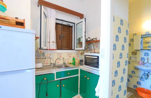 Gaios Apartment | Faros Epta: Gaios studio, sea views, private sun-loungers