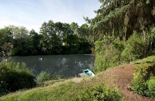 Parey House | Ferienhaus mit Wintergarten am See (Angelparadies)