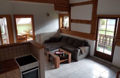 Grabenstatt Apartment | Ferienwohnung 2 im Dachgeschoss für 2 - 4 Personen, 70 qm, mit 2 sep. Schlafzimmern