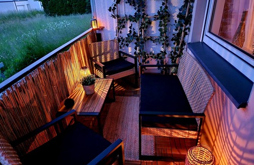 Delecke Apartment | Ferienwohnung Sonnenhang im Boho-stil mit Balkon