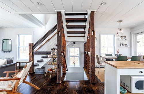 Livingston Manor House | Fern Hollow: Stone Fireplace, Hot Tub + Fire Pit