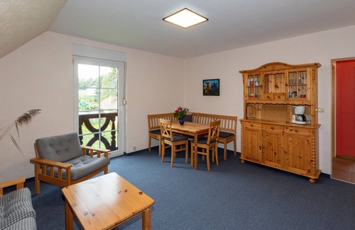 Werben Apartment | Fewo Kiefer, SZ, Wohnr./küchenz., Du/wc - Zimmermanns Ferienhof