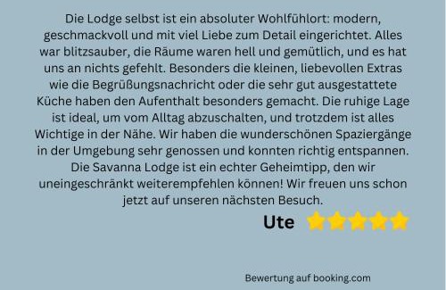 Hockelheim Apartment | FeWo Savanna Lodge Northeim - barrierefrei und großzügig - 100qm - 3 Schlafzimmer - bis 6 Gäste - Babies reisen gratis - Terrasse, Garten & Grill - vollausgestattete Küche mit Spühlmaschine - Klimaanlage, Fußbodenheizung & Raffstores - nahe Göttingen