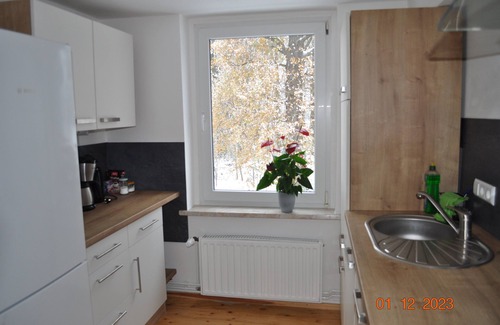 Waldhufen Apartment | FEWO Wolfseiche apartment, in the middle of nature, directly on the cycle path charging station