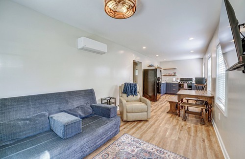Baldwin Cabin | Fire Pit & Patio: Pet-Friendly Cabin in Idlewild!