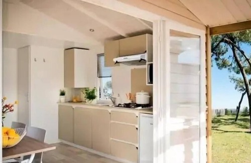 Saint-Aubin-sur-Scie House | Flower Camping Vitamin * - Mobile home Face Comfort 25m2 (2 bedrooms) + TV + Integrated terrace - Arrival Saturday 4 people