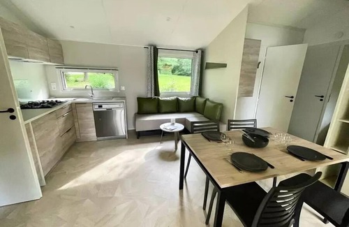 Angoisse House | Flower camping de Rouffiac * - Premium mobile home Rouffiac 40m² (3 bedrooms) + 2 bathrooms + LV + LL + Terrace 8 people