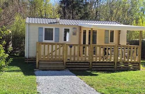 Leval House | Flower Camping du Lac de la Seigneurie * - Mobil home Ibiza COMFORT 26m2 (2 bedrooms) + Semi covered terrace of 18 m2 (new!) 4 people