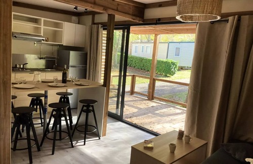 Vicdessos Ski Chalet | Flower Camping LA BEXANELLE * - Chalet Bois Standard 20m2 - 1 bedroom + covered terrace 2 people
