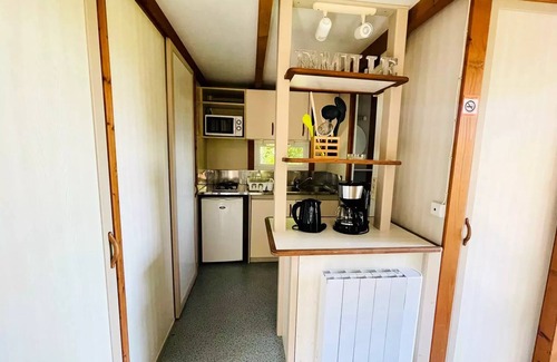 Camon Ski Chalet | Flower Camping LA GDPOLA * - Chalet Châtaignier Standard 23m2 - 2 bedrooms + covered terrace 8m2 5 people