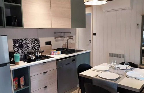 Saint Maime Ski Chalet | Flower Camping La Rivière * - Chalet Badiane Premium Air Conditioning 35m2 - 2 bedrooms - 2 bathrooms + Terrace 19m2 6 people