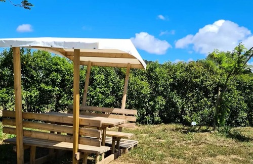 Bize-Minervois House | Flower Camping Olivigne * - Mobil home Comfort 2 bedrooms 28m2 + terrace 9m2 + air conditioning + TV 4 people