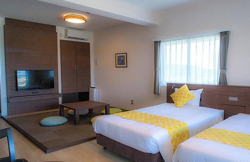 Nakadomari House | For 4 people Ocean view twin vs | Room only /Kunigami-gun Okinawa