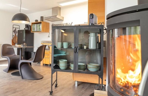 Langenburg House | Forest vacation home with fireplace in an idyllic location on the edge of the forest below a wellness hotel