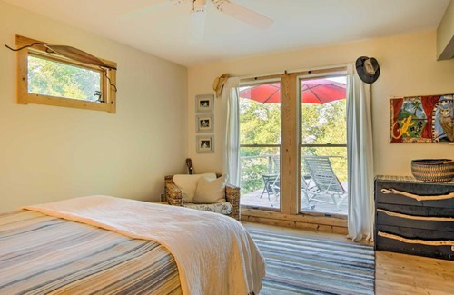 Pentwater House | Forested Pentwater Vacation Rental - Walk to Beach