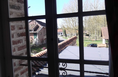 Argoules House | Fully Equipped Farmhouse, downstairs bedroom and bathroom, nSat to Sat