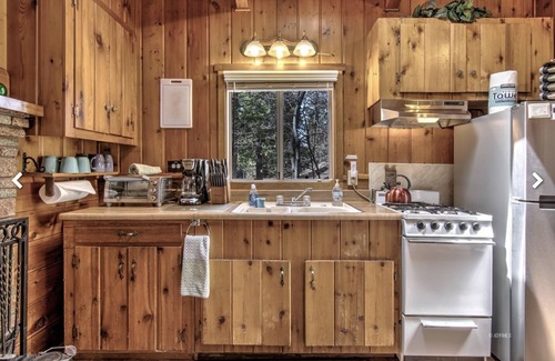 Idyllwild Cabin | Fully fenced backyard for pets. Pets stay free!