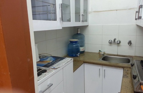 Gomti Nagar Villa | Fully Furnished 1BHK, SA2 for families - room, lobby, kitchen, bathroom, terrace