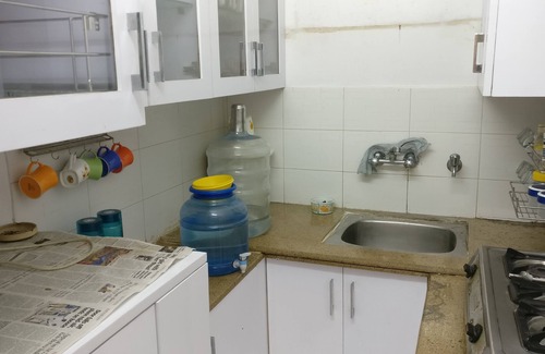 Gomti Nagar Villa | Fully Furnished 1BHK, Unit SA2 for families - room, lobby, kitchen, bathroom