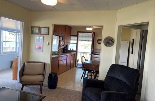 Greenville Cabin | Fully furnished cabin overlooking scenic Wabasis Lake