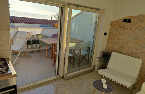 Municipality of Omisalj House | Fully Renewed old Town House With top Floor Terrace and Amazing sea View
