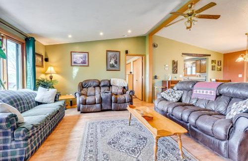 Manawa House | Furnished Deck with Forested Views Manawa Home!
