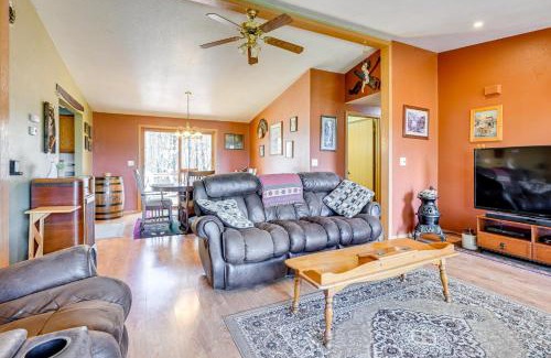 Manawa House | Furnished Deck with Forested Views Manawa Home!