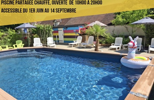 Saint-Georges-sur-Cher Apartment | Gîte La Voilerie, private jacuzzi & pool & cabin bed