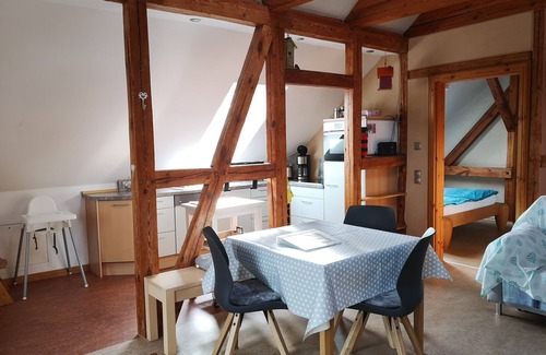 Calau Apartment | Gemütliche Ferienwohnung im Vogelhaus mit Dachterasse, Großem Garten und Sauna